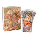 Porcelánová váza Alfons Mucha hnedá 20cm